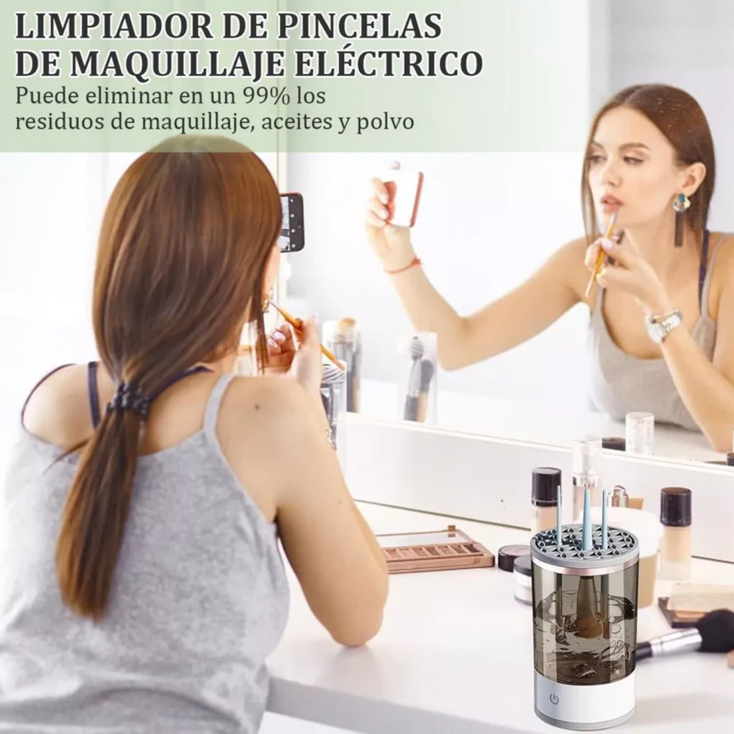 Limpiador De Brochas De Maquillaje